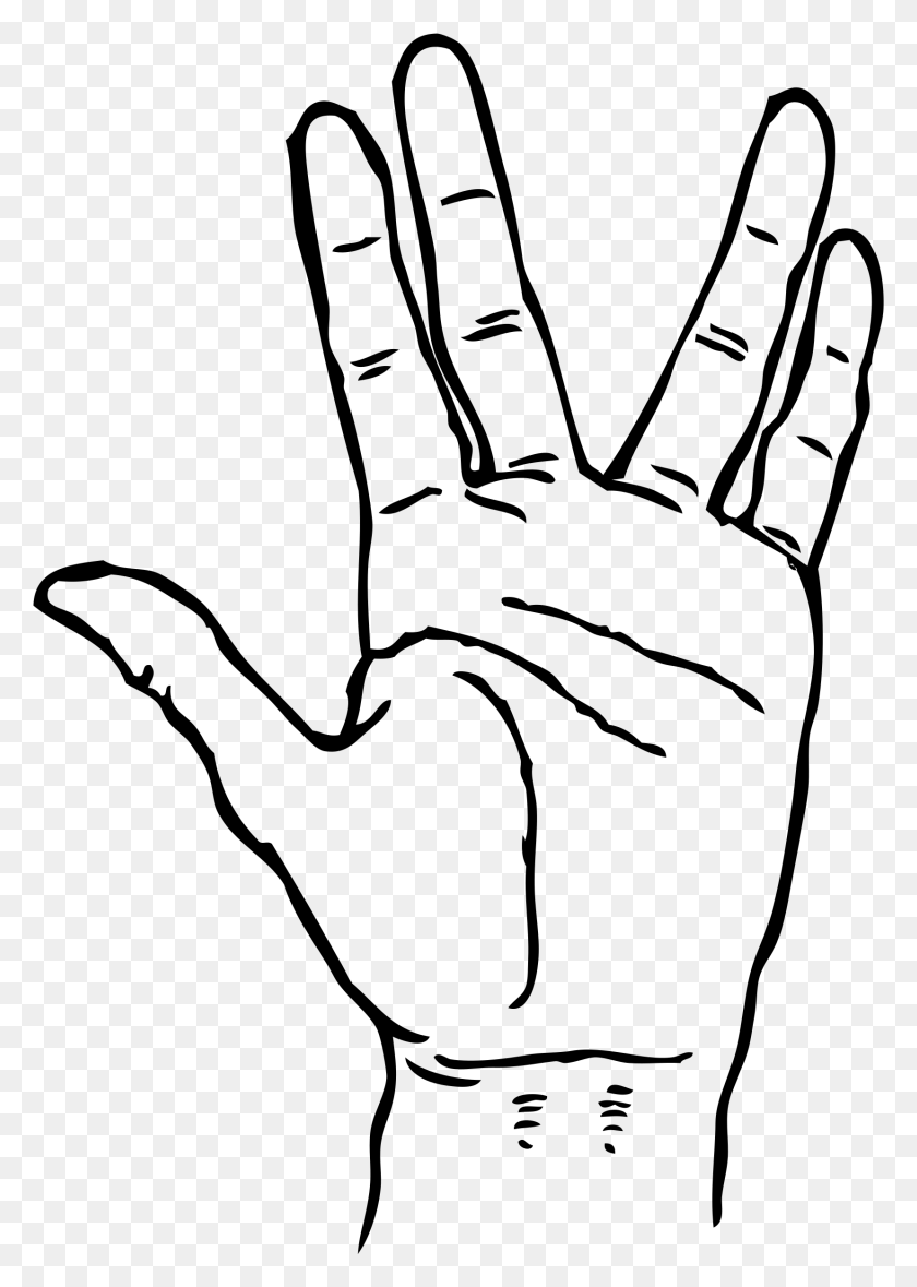 1656x2377 Clipart Live Long And Prosper Hand Drawing, Gray, World Of Warcraft HD PNG Download