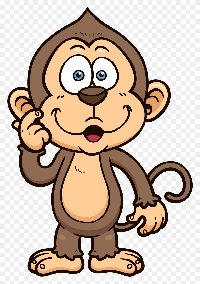 3407x4948 Clipart Monkey 5 Images Kisscc0 Computer Monkey Cartoon Images, Outdoors, Nature, Cross HD PNG Download