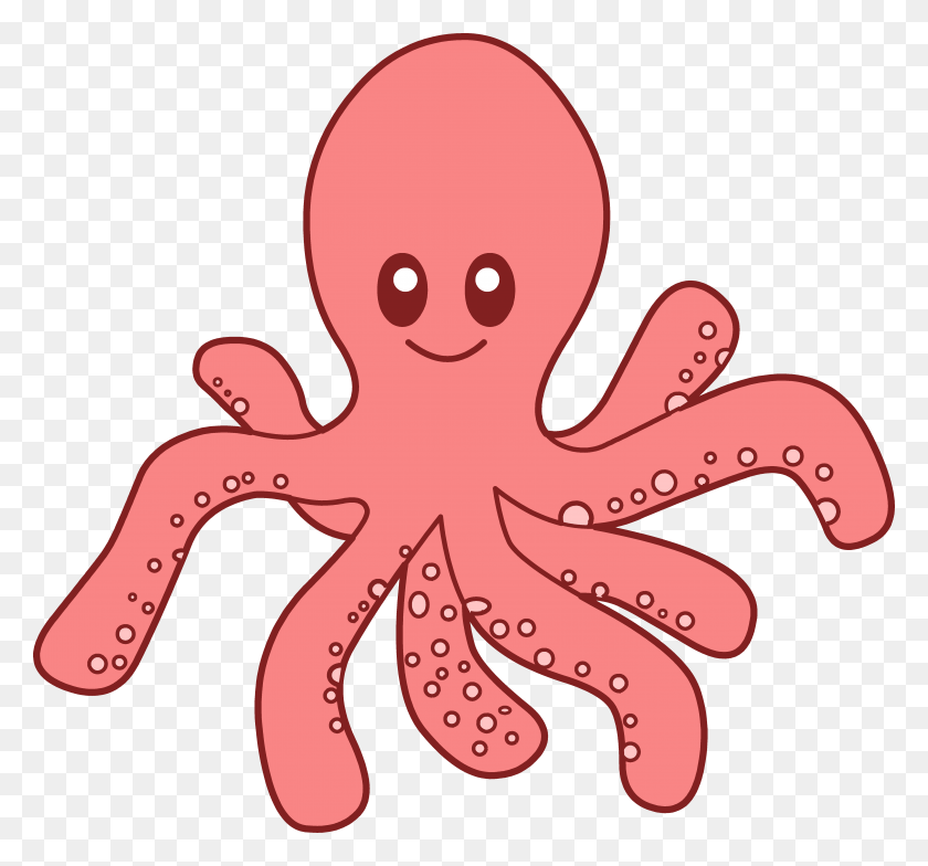 5782x5373 Clipart Octopus Cute Octopus Clipart, Invertebrate, Sea Life, Animal HD PNG Download