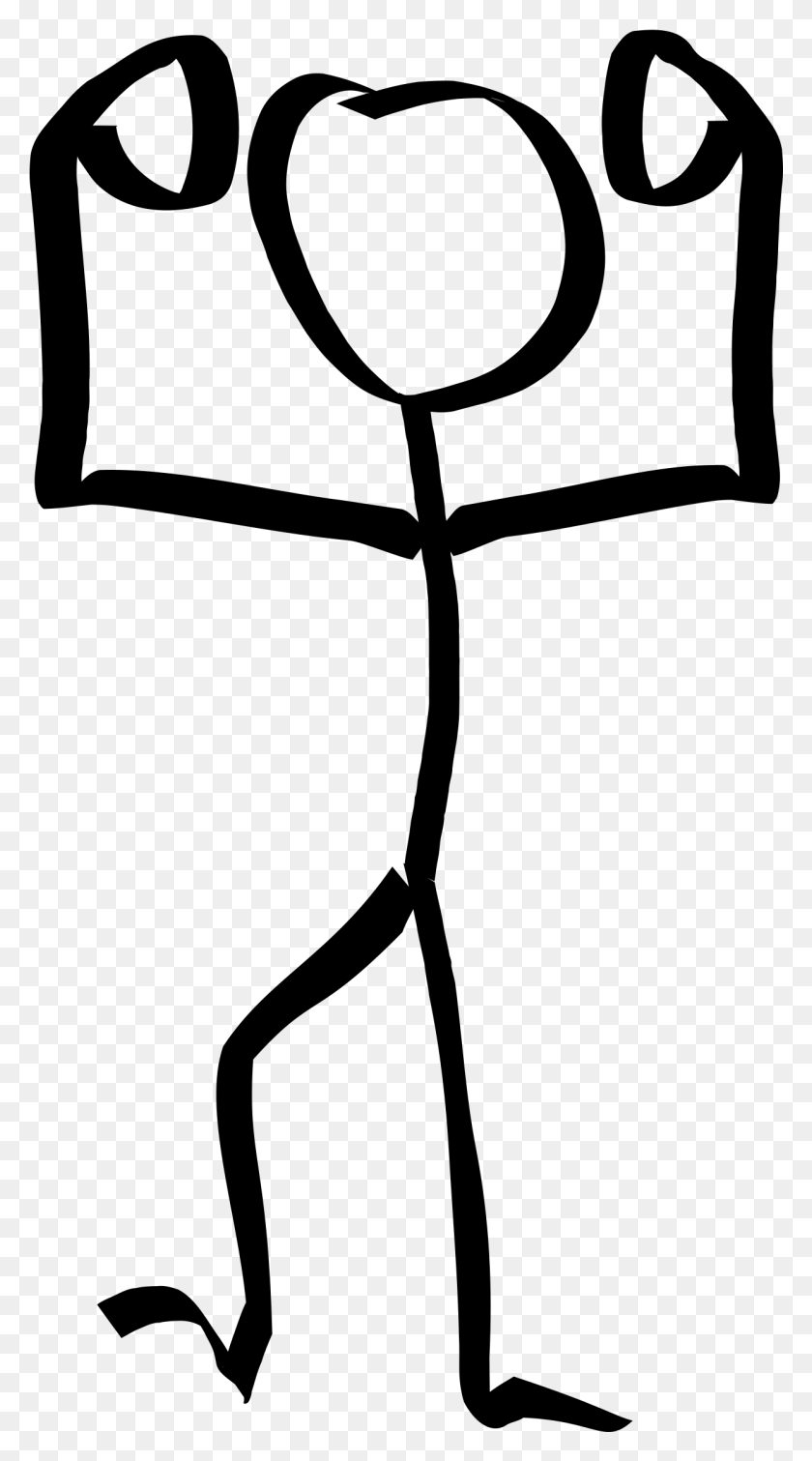 1245x2317 Descargar Png Clipart Of Flex Bicep And Bicep Flex Strong Stick Man, Gray, World Of Warcraft Png