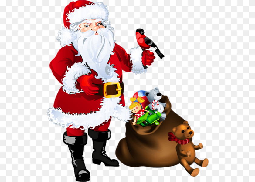 535x600 Clipart Papa Noel Papa Nol Photo, Baby, Person, Animal, Bird Transparent PNG