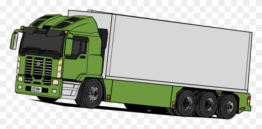956x435 Clipart Picture Peoplepng Com Clipart Cargo Truck, Vehicle, Transportation, Trailer Truck HD PNG Download