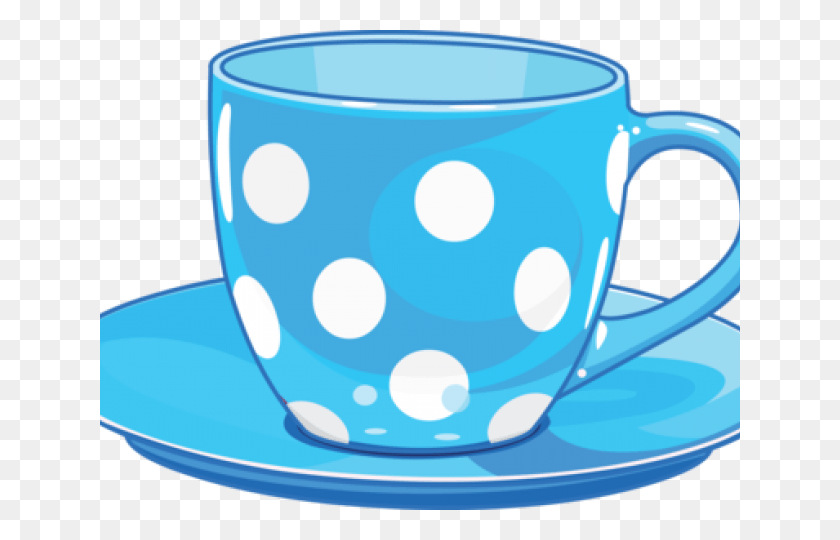 640x480 Clipart Polka Dots Mug, Saucer, Pottery, Coffee Cup HD PNG Download