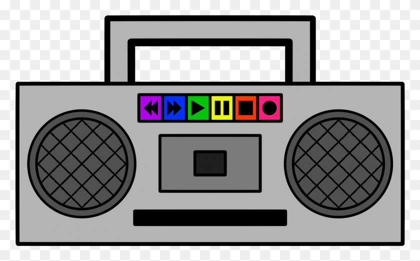 1497x888 Clipart Radio Photos Boombox, Electronics, Tape Player, Cassette HD PNG Download