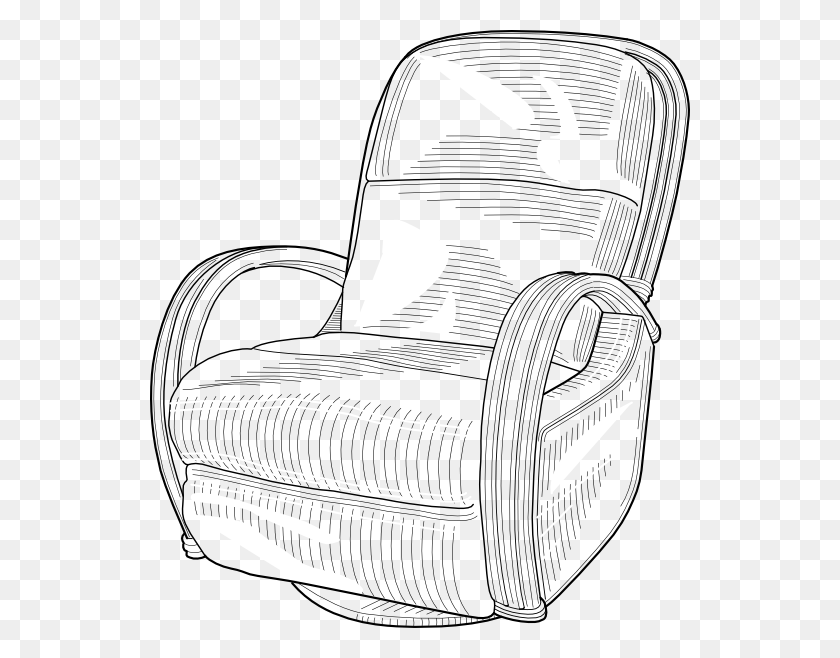 540x598 Клипарт Recliner Chair, Мебель, Кресло, Подушка Hd Png Скачать