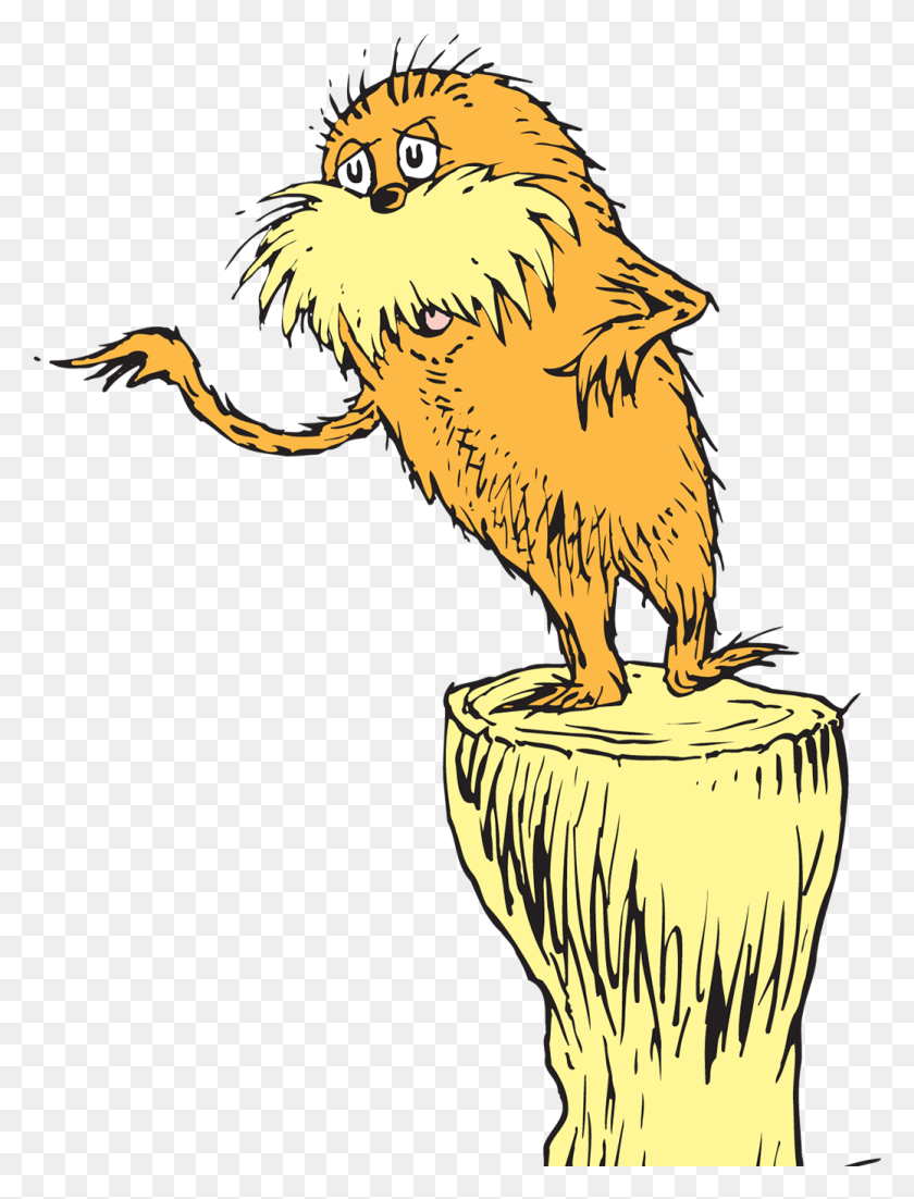 1039x1389 Clipart Resolution 11141393 Lorax On A Stump, Vulture, Bird, Animal HD PNG Download