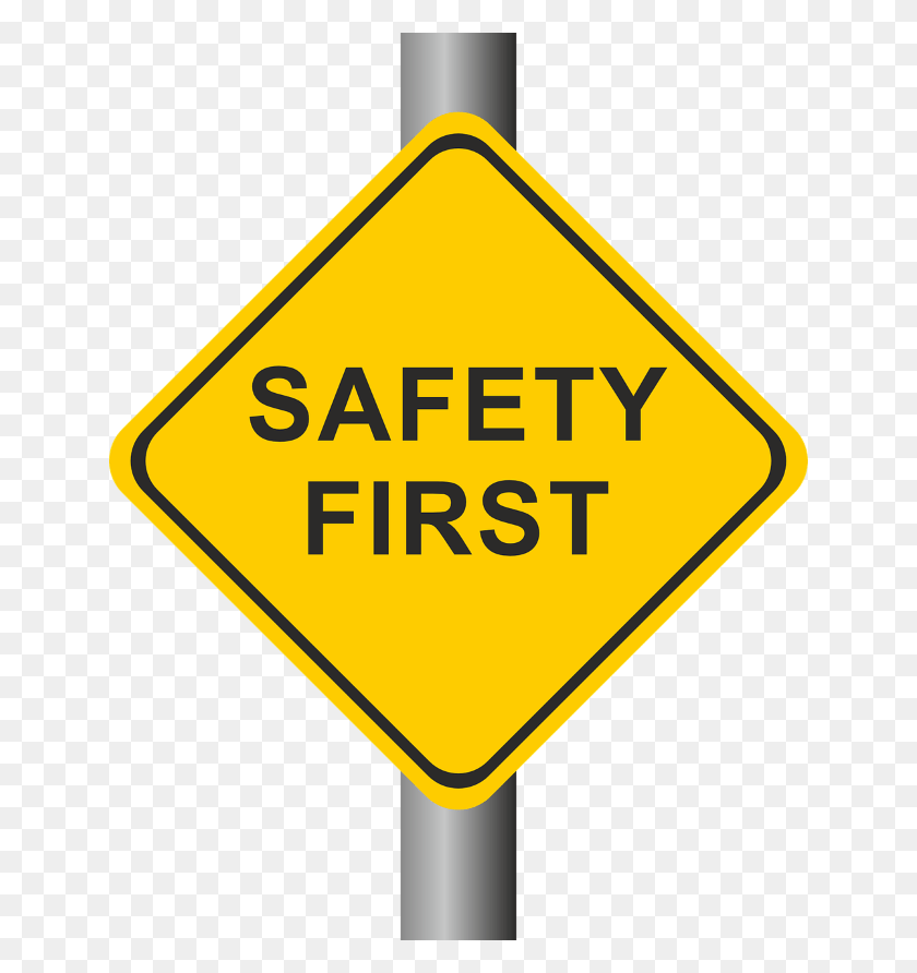 640x832 Clipart Road Signboard Safety First, Symbol, Road Sign, Sign HD PNG Download