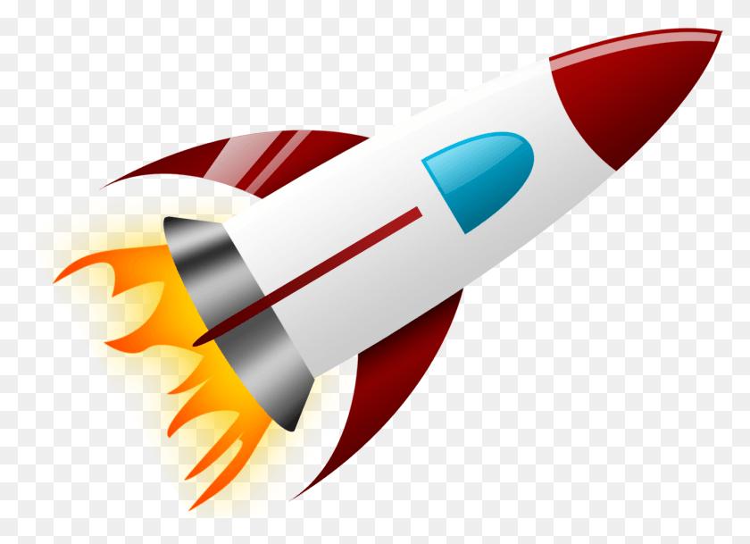 1348x950 Clipart Rocket Imagenes De Los Medios De Transporte Aereos Cohete, Vehicle, Transportation, Missile HD PNG Download