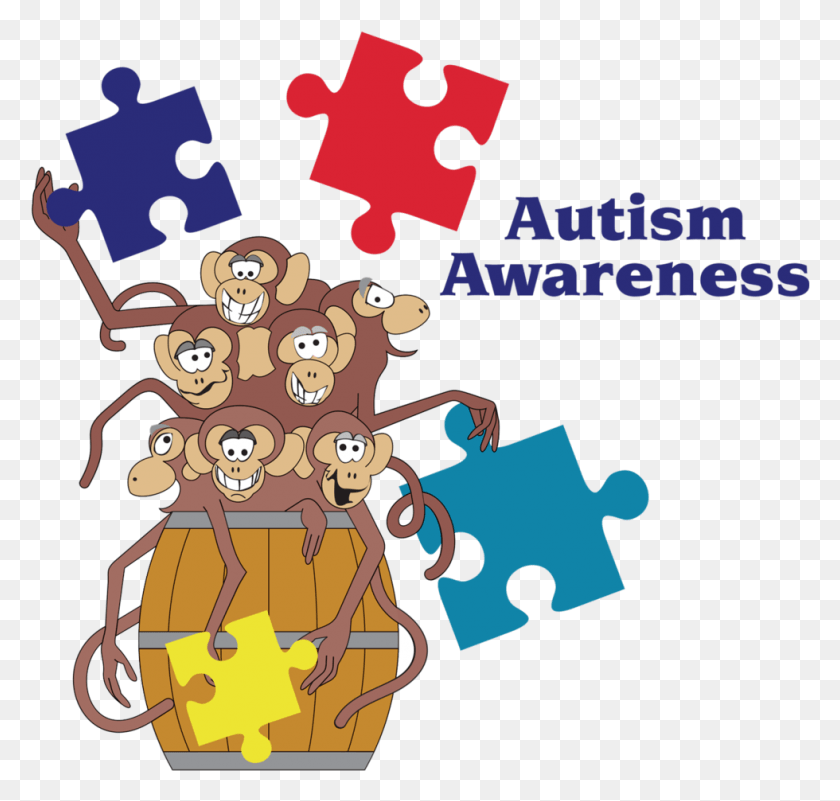 980x931 Clipart Royalty Free April Is Awareness Month Clip Art, Jigsaw Puzzle, Game, Poster HD PNG Download