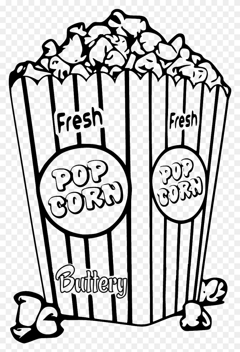 889x1334 Clipart Royalty Free Create With Tlc Free Digi Just Popcorn Coloring Page, Spider Web, Gate, Text HD PNG Download