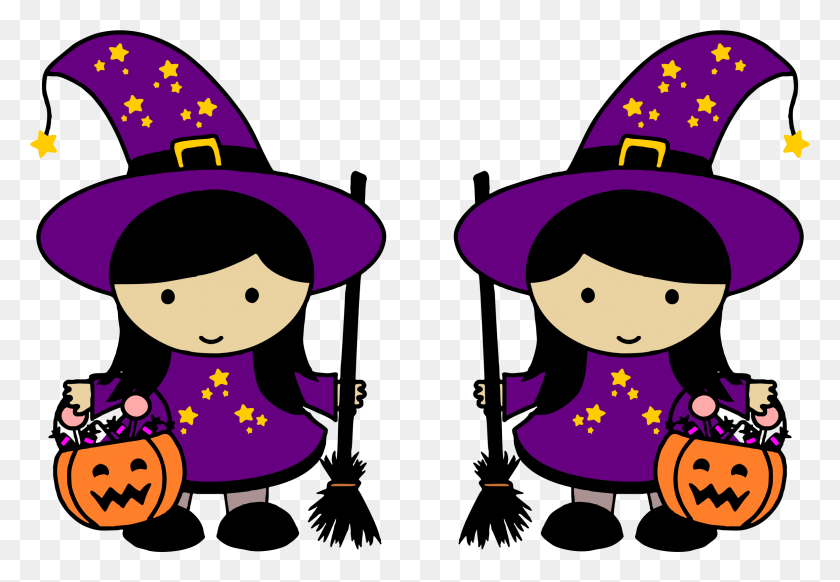 2358x1580 Clipart Royalty Free Library Halloween Witches Clipart Halloween Adjectives Word Mat, Clothing, Apparel, Hat HD PNG Download