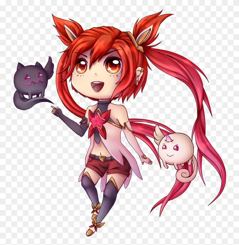 750x803 Clipart Royalty Free Library Jinx Drawing Anime League Of Legends Star Guardian Chibi, Comics, Book, Manga HD PNG Download