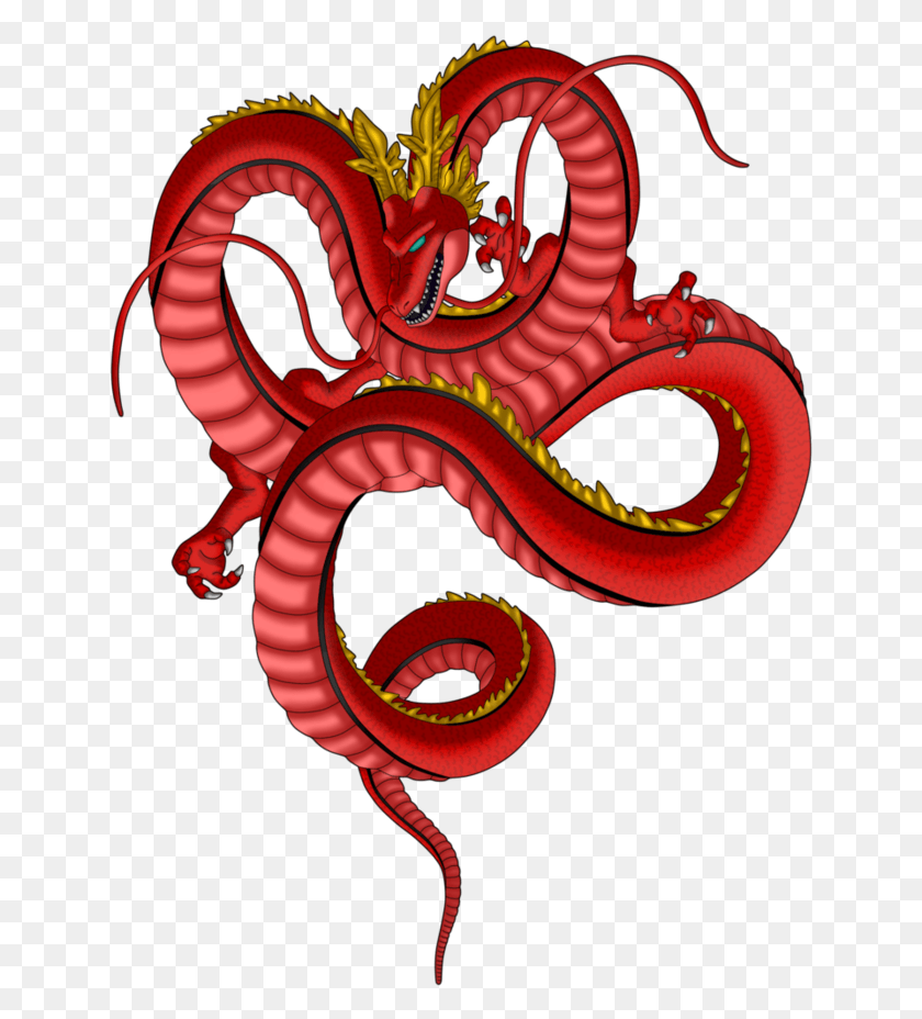 641x868 Clipart Royalty Free Red Dragon By Byceci, Octopus, Invertebrate, Sea Life HD PNG Download