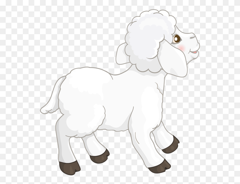 563x586 Clipart Sheep Clear Background Lamb, Mammal, Animal HD PNG Download