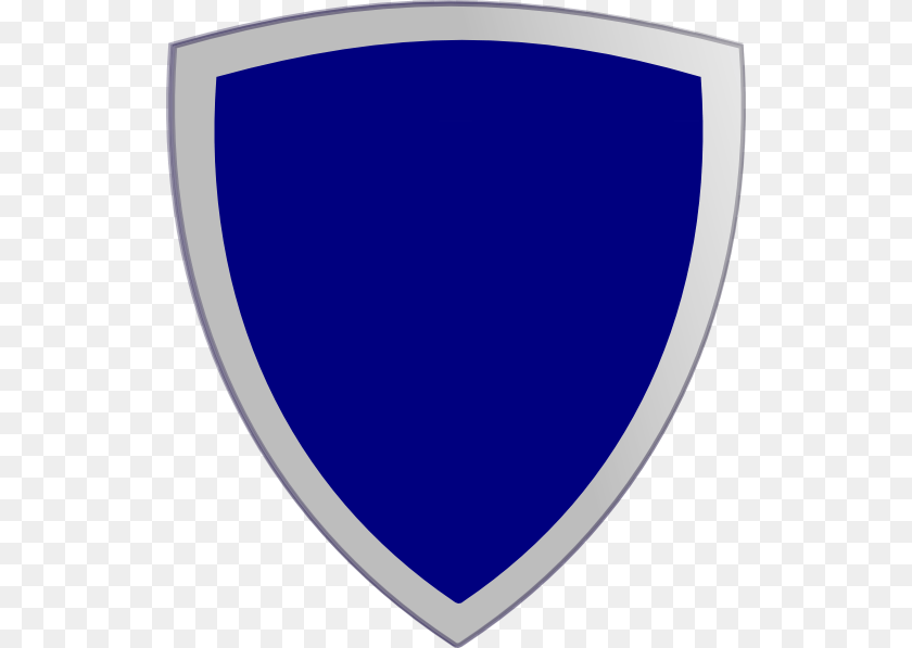 534x597 Clipart Shield Plain Plain Blue Shield, Armor PNG