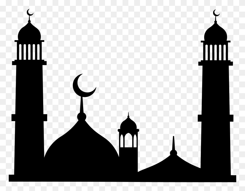 2318x1772 Clipart Silhouette Of A Mosque, Gray, World Of Warcraft HD PNG Download