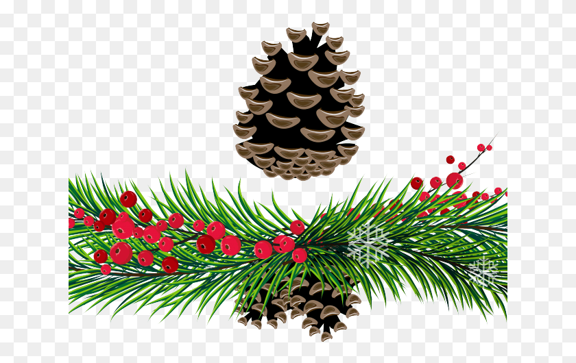 641x470 Clipart Snowy Cute Borders Vectors Animated Black Christmas Pine Transparent Background, Tree, Plant, Ornament HD PNG Download