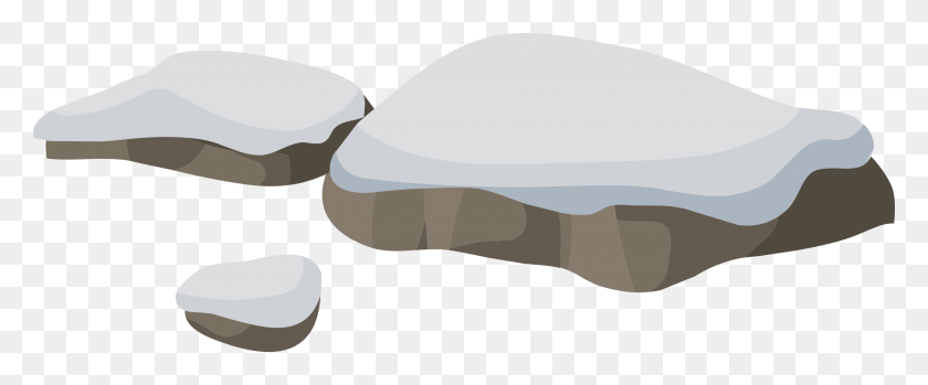 2400x890 Clipart Snowy Rock Clipart, Pillow, Cushion, Nature HD PNG Download
