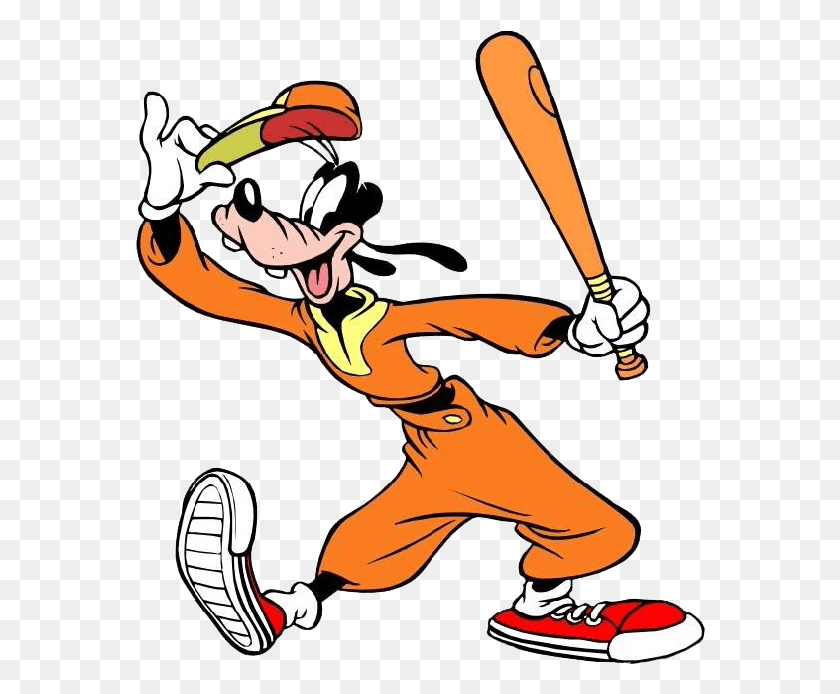 570x634 Clipart Sports Goofy Goofy Baseball, Person, Human, People HD PNG Download
