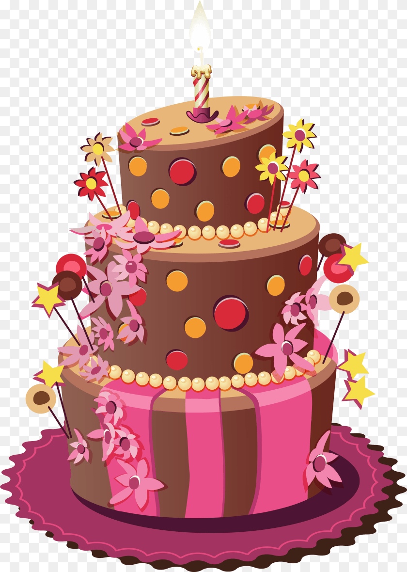 Clipart Spring Cake Birthday Cake File, Birthday Cake, Cream, Dessert, Food Sticker PNG