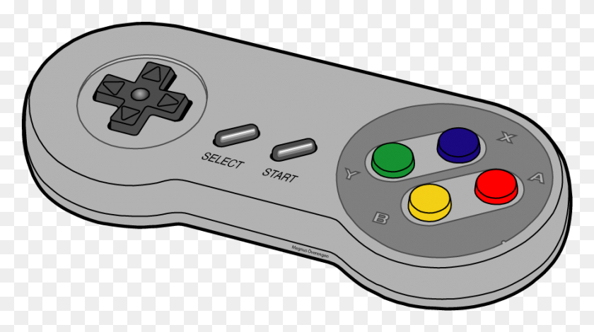 881x464 Clipart Stock File Snes Controller Wikimedia Commons Snes Controller, Electronics, Joystick HD PNG Download
