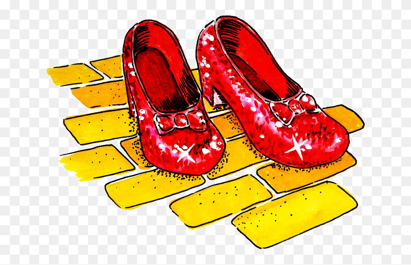 653x481 Clipart Stock Fly Me To The Broom Clil I Ruby Slippers The Wizard Of Oz, Clothing, Apparel, Shoe HD PNG Download