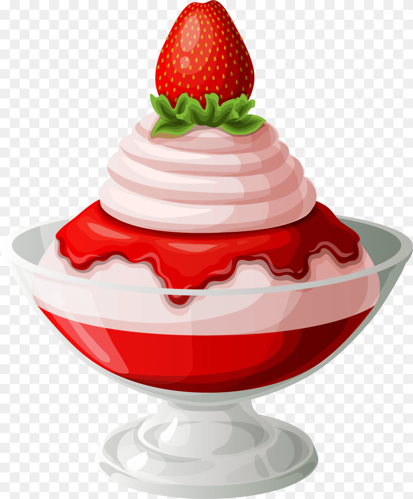 3262x3936 Clipart Strawberries And Cream, Berry, Strawberry, Produce, Plant Transparent PNG