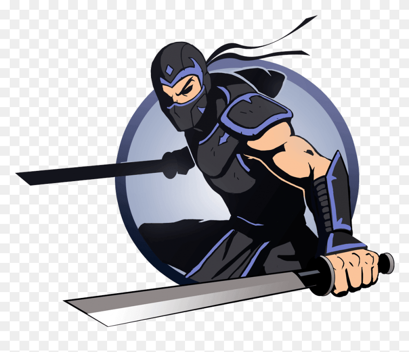 961x818 Descargar Png Sword Ninja Sword Shadow Fight 2 Ninja Personajes, Persona, Humano, Casco Hd Png