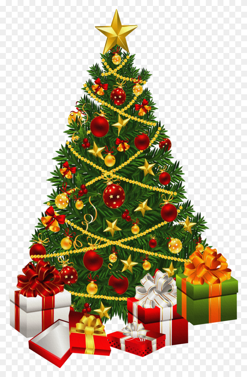 818x1280 Clipart Transparent Christmas Tree, Christmas Tree, Ornament, Plant HD PNG Download