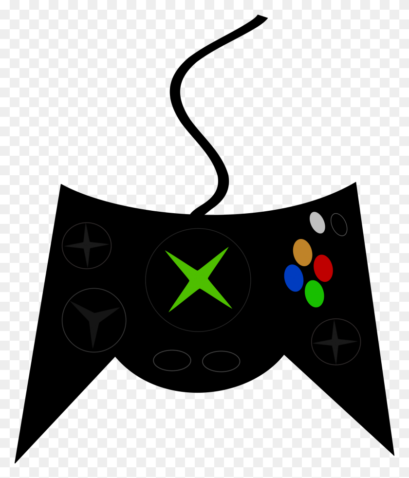 2029x2400 Clipart Transparent Controller Big Image Xbox Controller Clip Art, Symbol, Star Symbol, Logo HD PNG Download