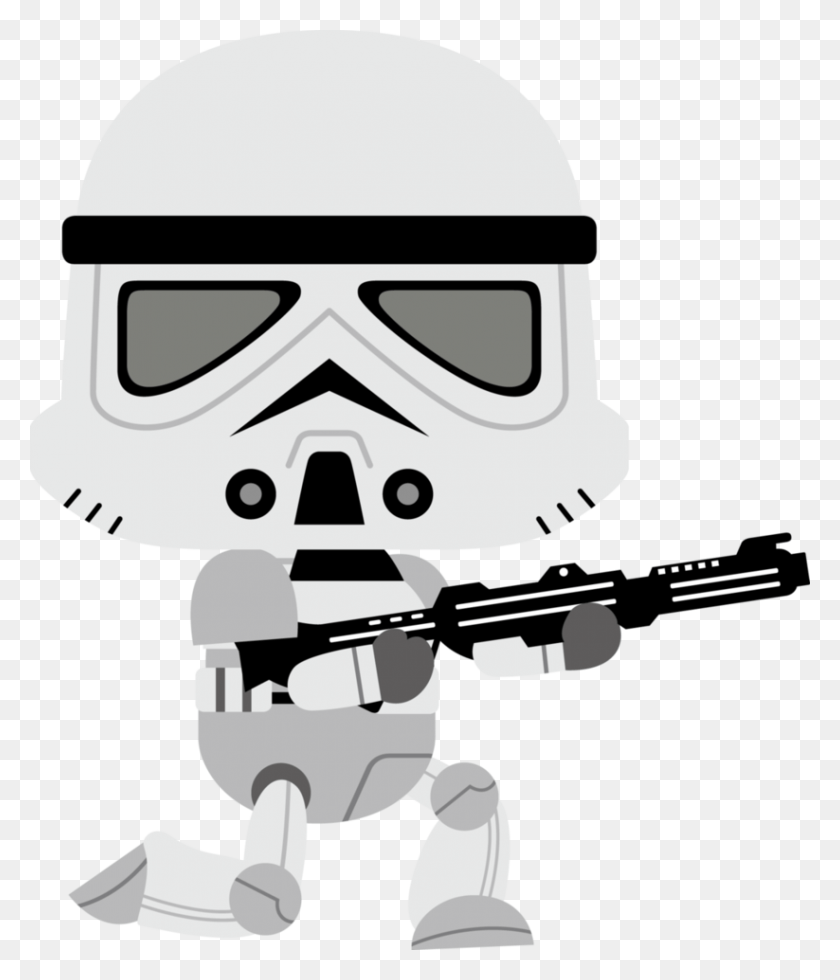 823x971 Clipart Transparent Guns Star Wars Frames Star Wars Stormtrooper Cute, Helmet, Clothing, Apparel HD PNG Download