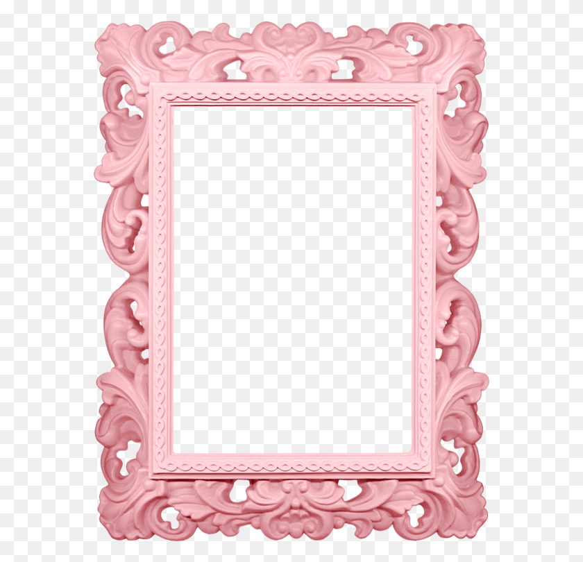 570x750 Clipart Transparent Photo Frame, Mirror, Crib, Furniture HD PNG Download