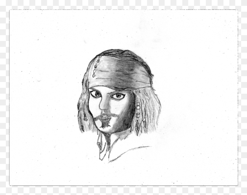 849x660 Clipart Transparent Stock Captain Jack Sparrow Sketch 15 Ekspresi Wajah Sketsa, Person, Human HD PNG Download