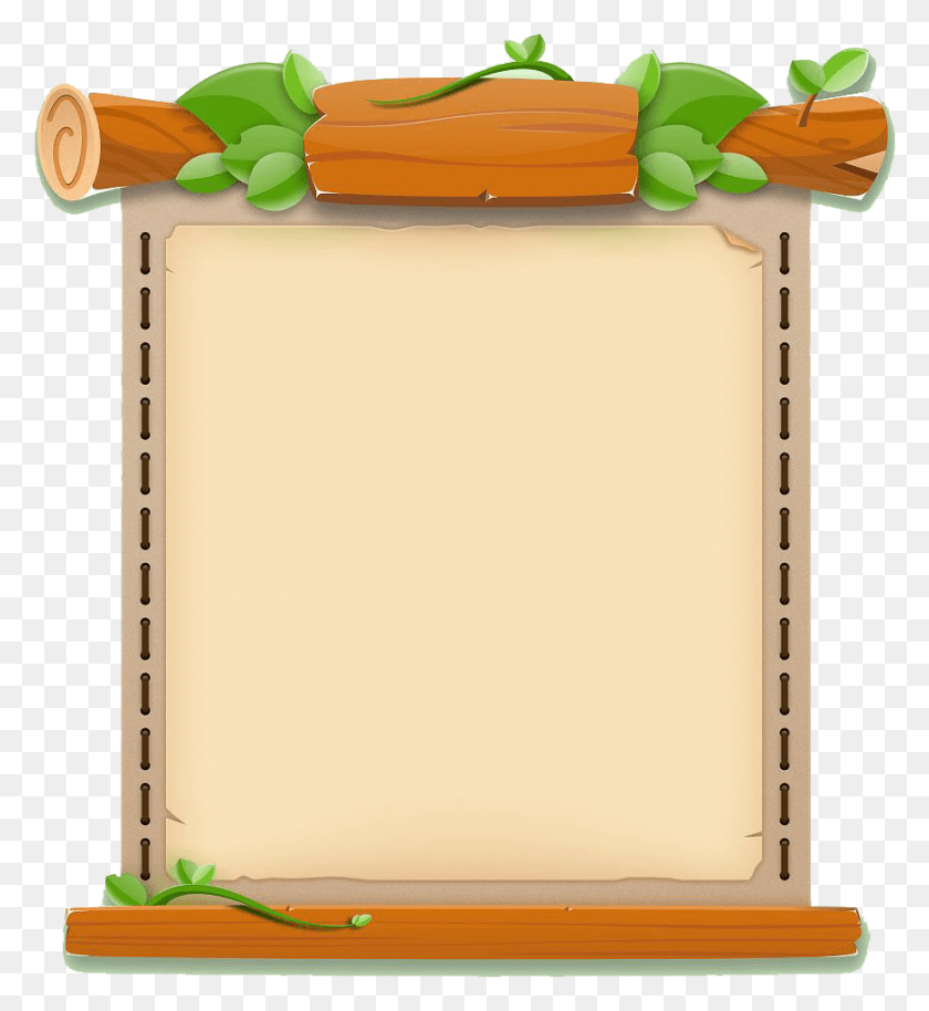 871x954 Clipart Transparent Stock Cute Border Clipart Border Game, Scroll, Box HD PNG Download