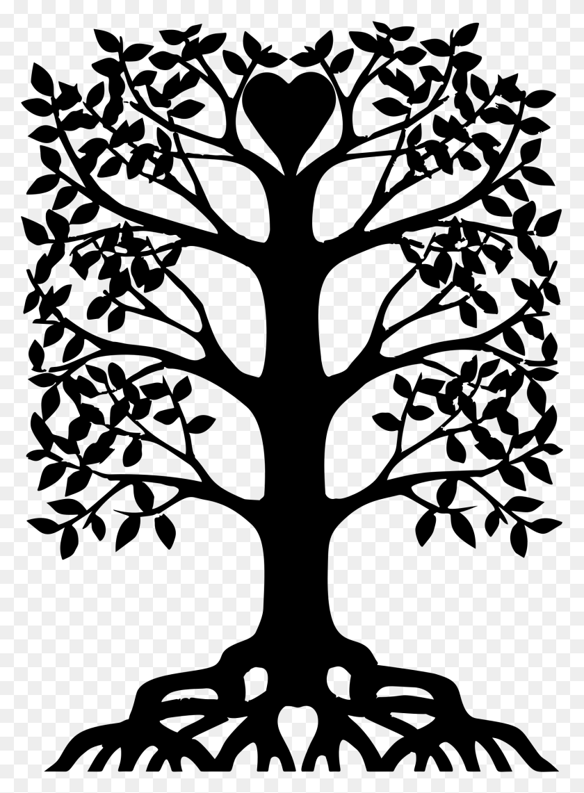 1670x2316 Clipart Transparent With Roots Big Image Tree With Roots Heart, Gray, World Of Warcraft HD PNG Download