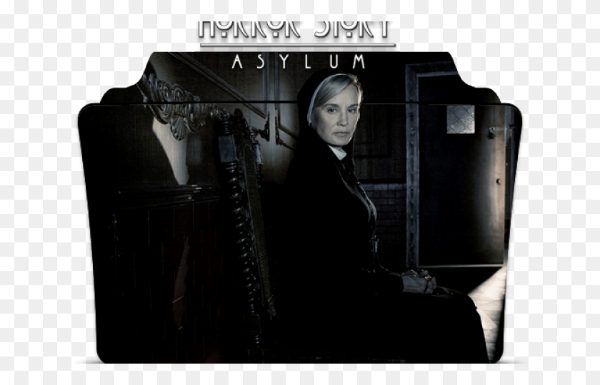 640x480 Clipart Wallpaper Blink American Horror Story Old Actress, Person, Human, Furniture HD PNG Download