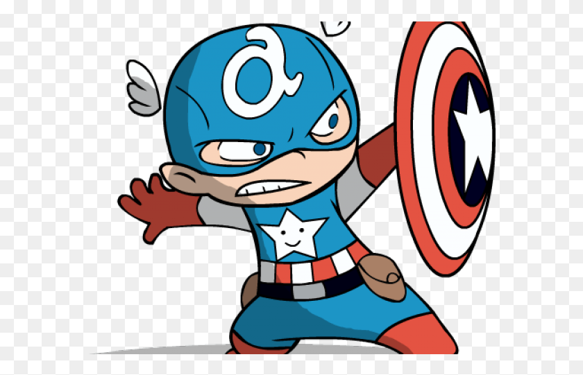588x481 Clipart Wallpaper Blink Baby Captain America Cartoon, Graphics, Text HD PNG Download