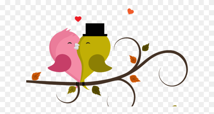 636x387 Клипарт Обои Blink Love Birds На Прозрачном Фоне, Графика, Цветочный Дизайн Hd Png Скачать