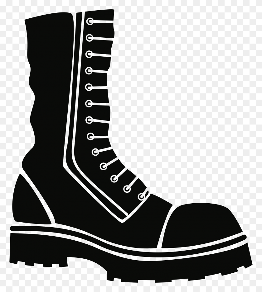 2132x2400 Clipart Work Boot Silhouette, Clothing, Apparel, Footwear HD PNG Download