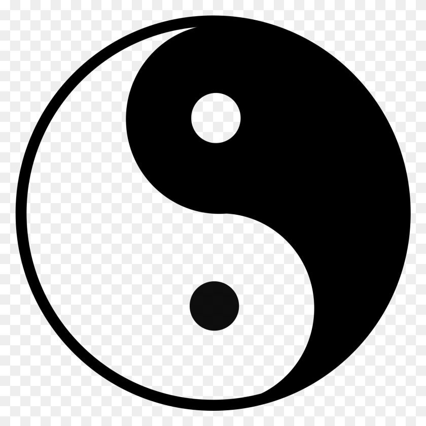1644x1643 Clipart Yin Yang Symbol Of Taoism Religion, Gray, World Of Warcraft HD PNG Download