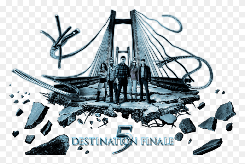 873x563 Cliparts Final Destination Final Destination 5, Person, Bridge, Building HD PNG Download