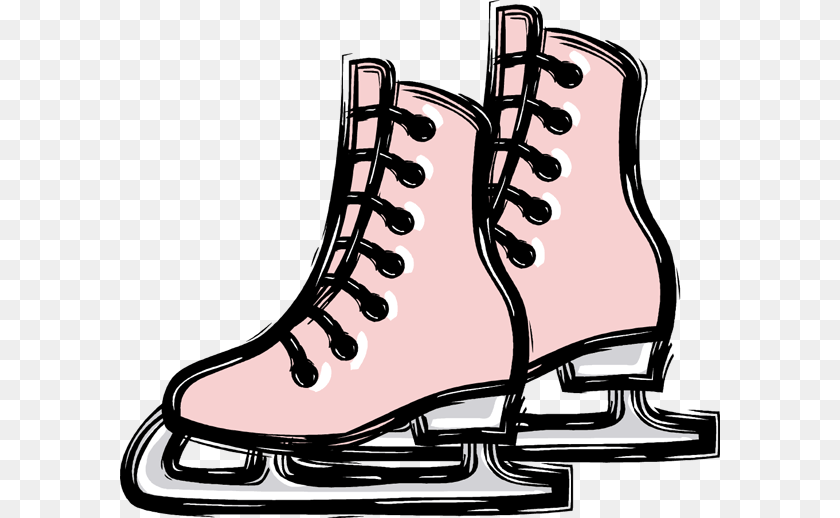 600x518 Cliparts Hockey Skates, Clothing, Footwear, Shoe, Boot Sticker PNG