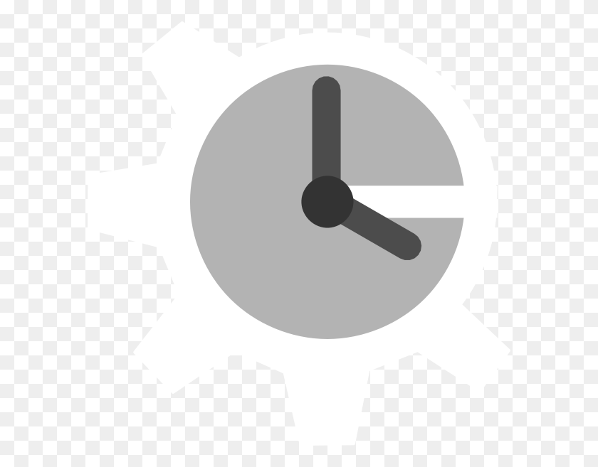 594x597 Clock Clipart Gear Clock Gears Clip Art, Analog Clock HD PNG Download