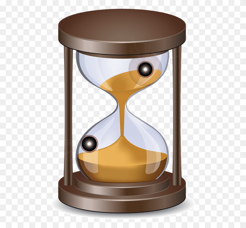 496x720 Clock Sand Time Passage Of Time Hourglass Hourglass, Mixer, Appliance, Wedding Cake HD PNG Download