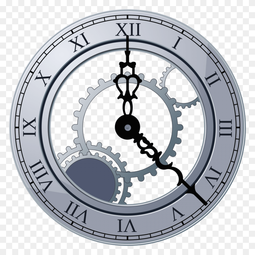 900x900 Clock Silver Clock Transparent Background, Clock Tower, Tower, Architecture HD PNG Download