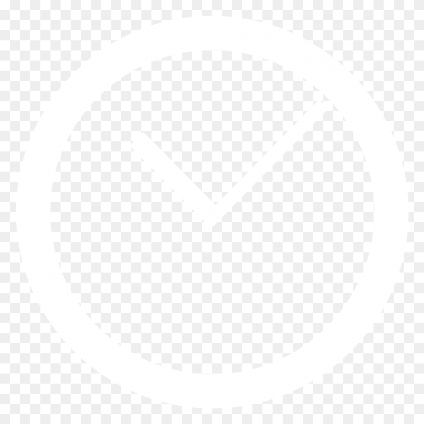 898x898 Clock Simple White Johns Hopkins Logo White, Symbol, Hand, Stencil HD PNG Download