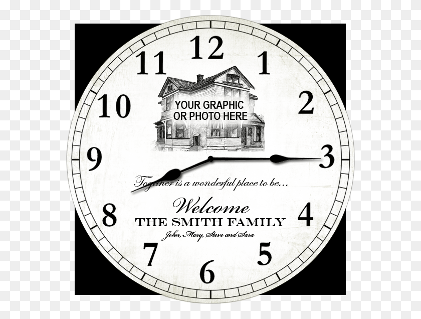 576x576 Clock Template High Resolution Clock Face, Analog Clock, Clock Tower, Tower HD PNG Download