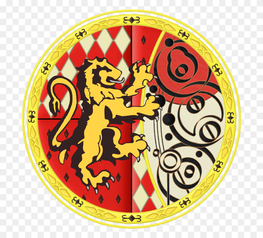 700x700 Clockwork Gallifreyan Hogwarts Crests Circle, Logo, Symbol, Trademark HD PNG Download