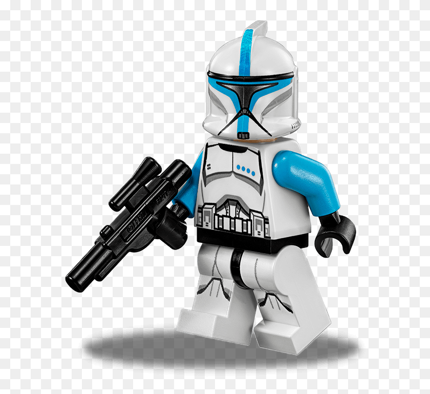 602x709 Clone Trooper Lieutenant Lego Star Wars Capitan Rex, Toy, Robot, Gun HD PNG Download