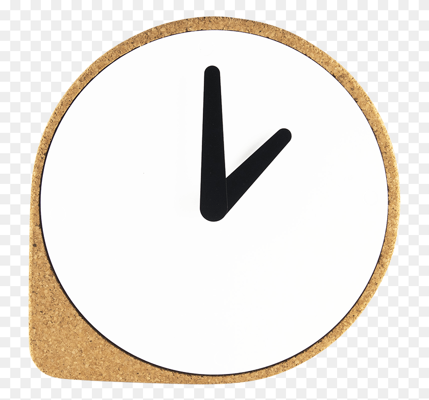 731x723 Часы Clork Cork Natural Wall Clock, Символ, Дорожный Знак, Знак Hd Png Скачать